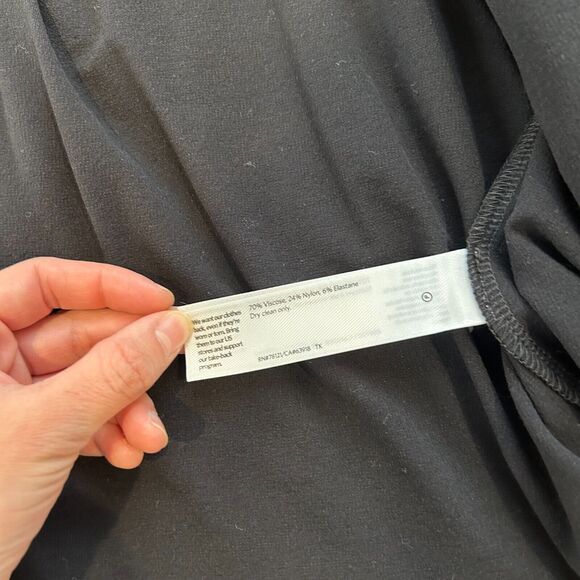 Eileen Fisher Cardigan Sweater Long Sleeve Open Front Viscose Stretch Black 3XL - Picture 5 of 7